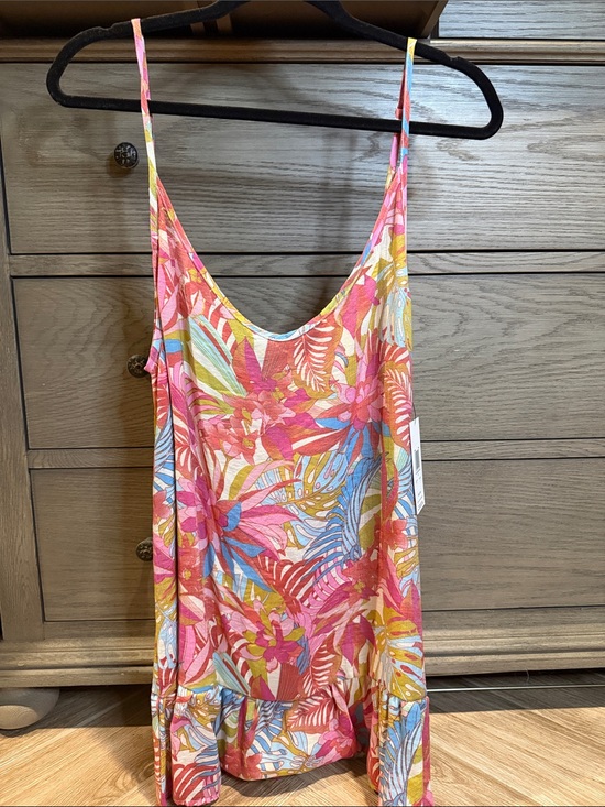 Hurley Dresses & Skirts - Hurley Pink Multi Tropical Floral One-Piece Tank